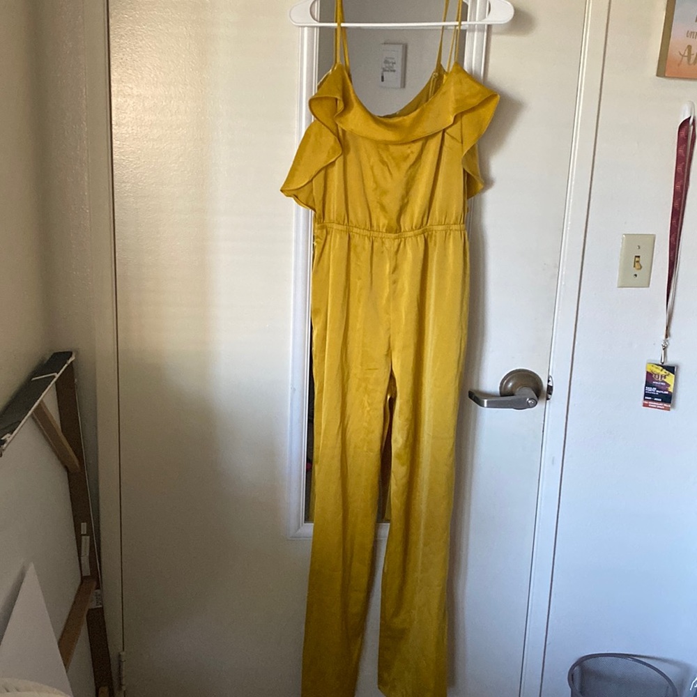 Gold yellow one piece. Size: L